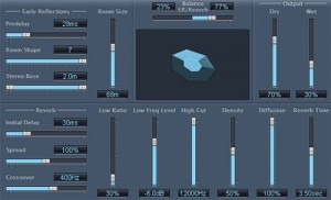 The reverb plugin in Logic The reverb plugin in Logic