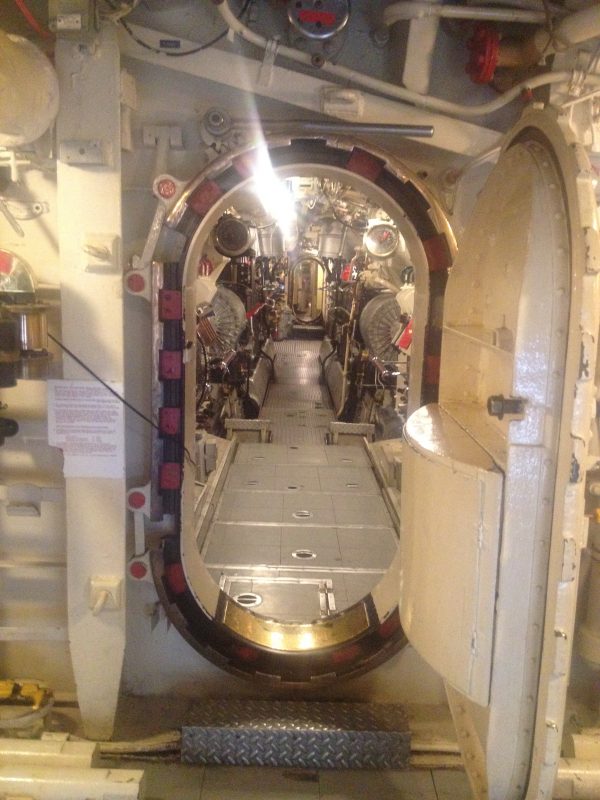 HMS Alliance - looking into the engine room