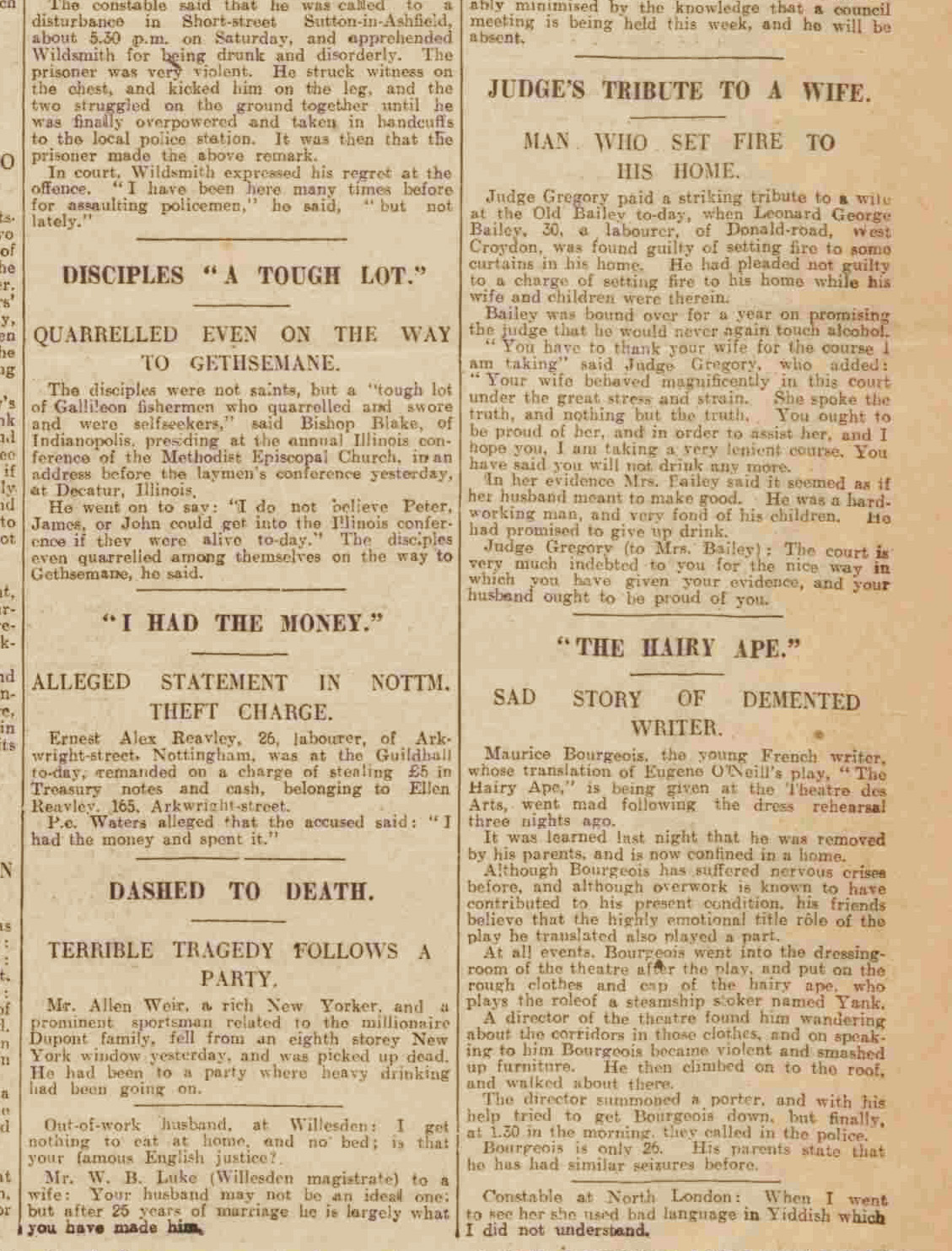 Nottingham Evening Post, Monday 23 September 1929