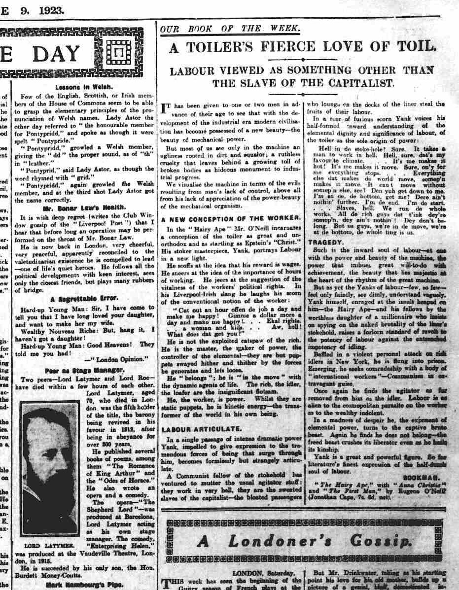 Yorkshire Evening Post, Saturday 9 June 1923
