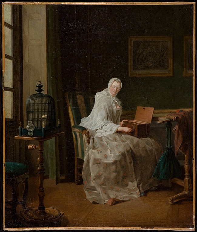 The Bird-Song Organ or Lady Varying Her Amusements (JBS Chardin, 1751)