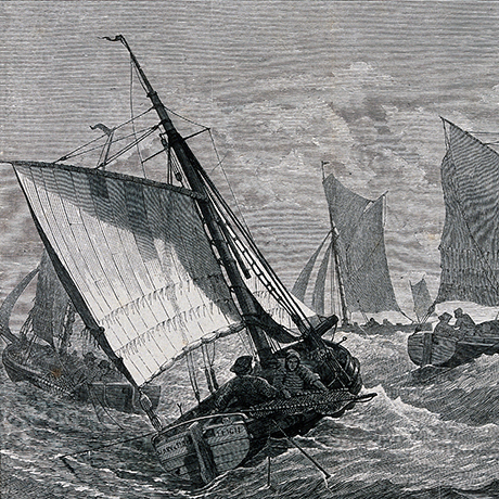 Sailors on a choppy sea Wellcome Trust - CH Andrews)
